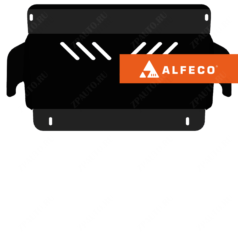 Защита  радиатора Nissan Pathfinder R50 1997-2004 V-3,3 , ALFeco, сталь 2мм, арт. ALF15511st-1