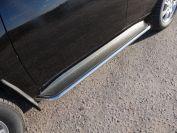 Пороги с площадкой (нерж. лист) 42,4 мм для автомобиля Chery Tiggo FL 2014-, TCC Тюнинг CHERTIGFL14-06