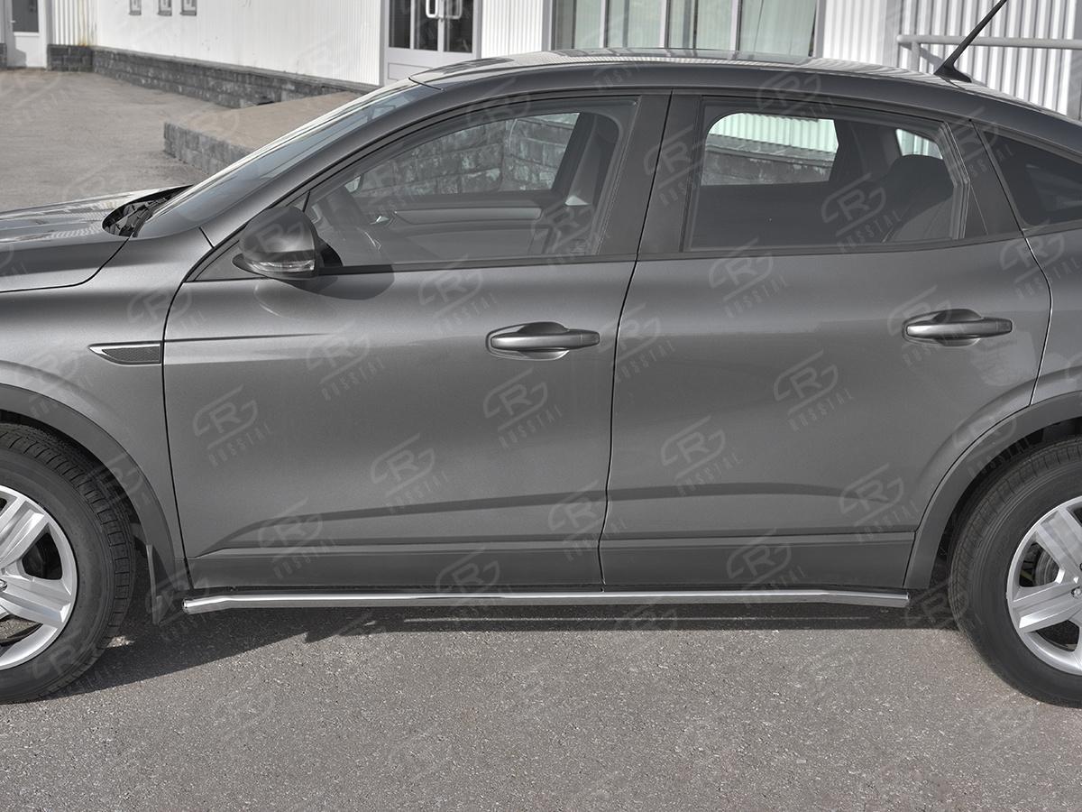 Пороги труба d42(вариант 3) для автомобиля Renault Arkana арт. RART-0033203, Slitkoff