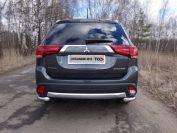 Защита задняя (уголки) 60,3 мм для автомобиля Mitsubishi Outlander 2015-2018, TCC Тюнинг MITOUT15-21