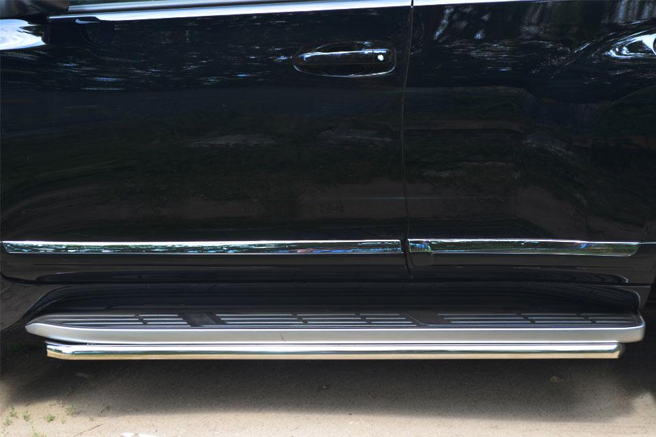 Защита порогов d42 для Toyota LC Prado 150 2014, Slitkoff LCPT-001717