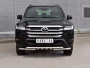 TOYOTA LAND CRUISER 300 2021 - Защита переднего бампера d57 секции-d57 уголки+клыки TLCZ-003783