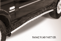 Защита порогов d57 с гибами TAGAZ Road Partner (2008-2011) Black Edition, Slitkoff, арт. TARP009BE