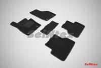 Ковры салонные 3D черные для Audi Q3 2010-, Seintex 86288