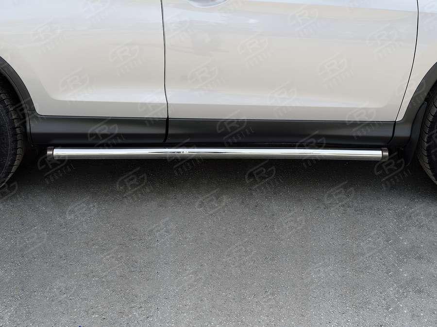 Пороги труба d57 вариант 2 Honda CR-V 2015 2.0, Slitkoff HCRT-0022222