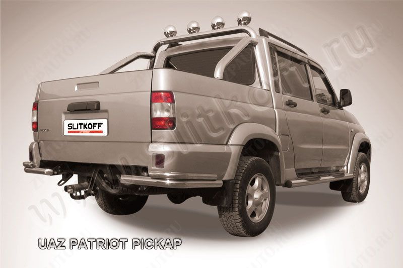 Уголки d57+d42 двойные Uaz Pickup (2008-2014) , Slitkoff, арт. UPpic008