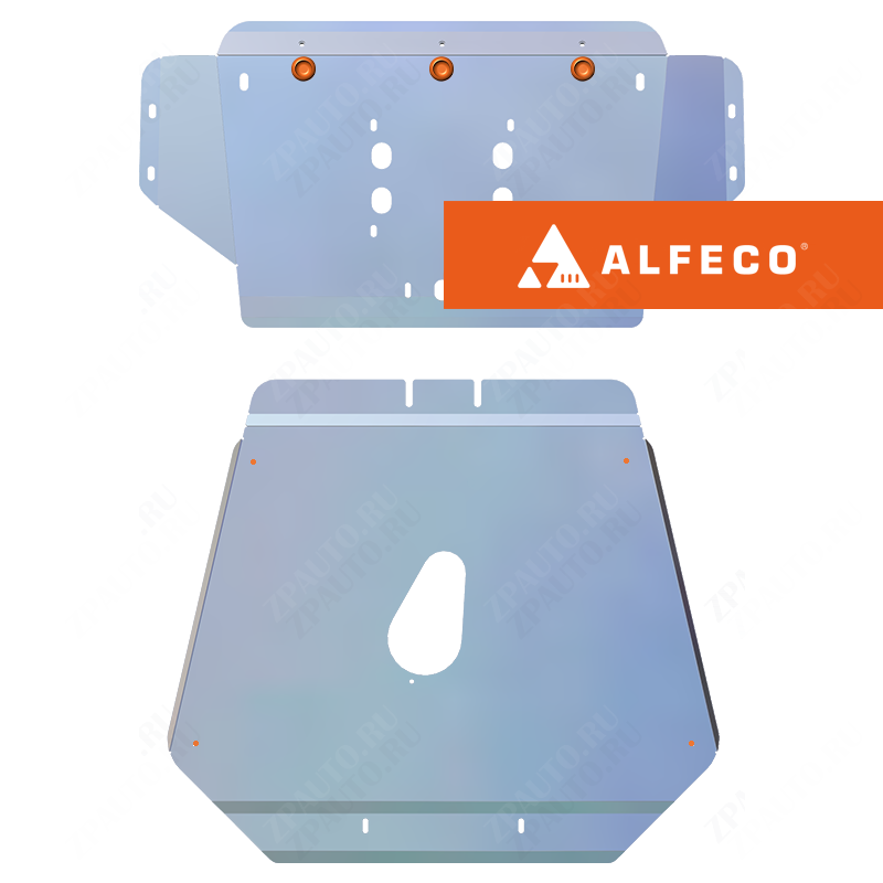 Защита  картера (2 части) BMW Х5 E53 1999-2006 V-3,0; 3,5; 4,4 3,0d; 3,5d; 4,0d , ALFeco, алюминий 4мм, арт. ALF3404al