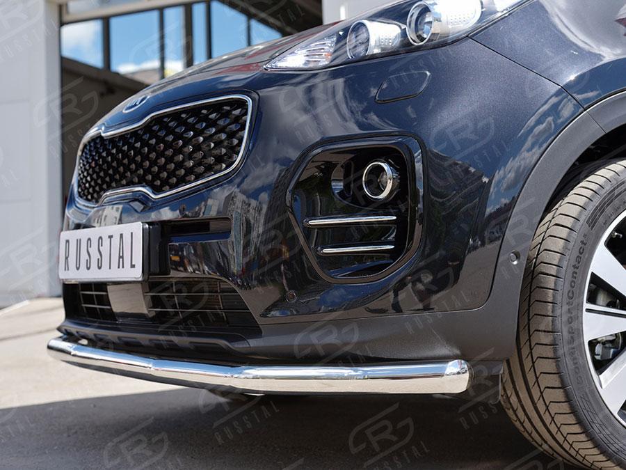 Защита переднего бампера d57 Kia Sportage 2016, Slitkoff KSZ-002283