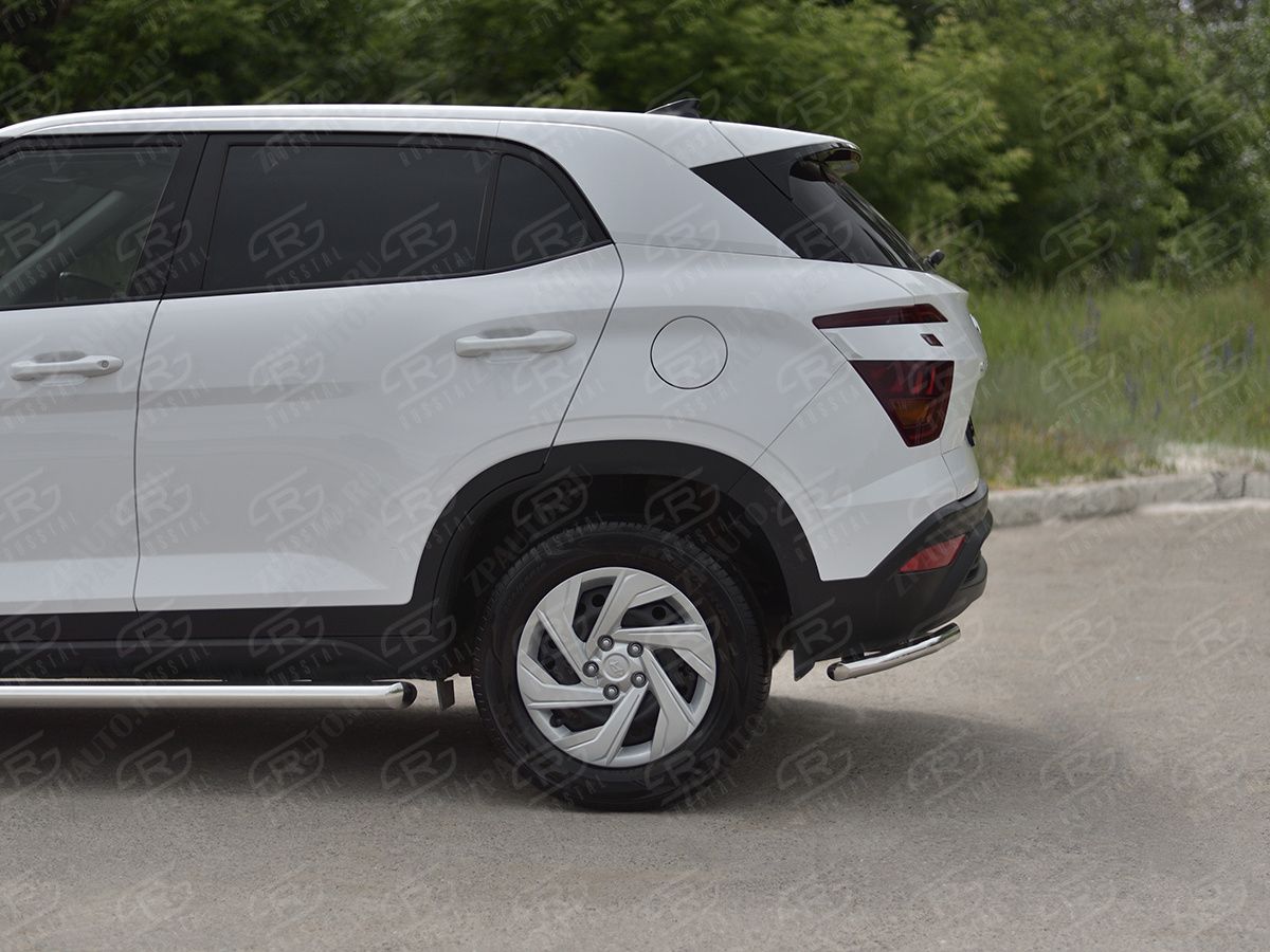HYUNDAI CRETA 2021- Защита заднего бампера уголки d42 секции HCRZ-003827