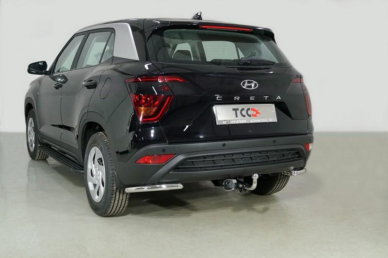 Защита задняя (уголки) 42,4 мм для автомобиля Hyundai Creta 2021- арт. HYUNCRE21-30