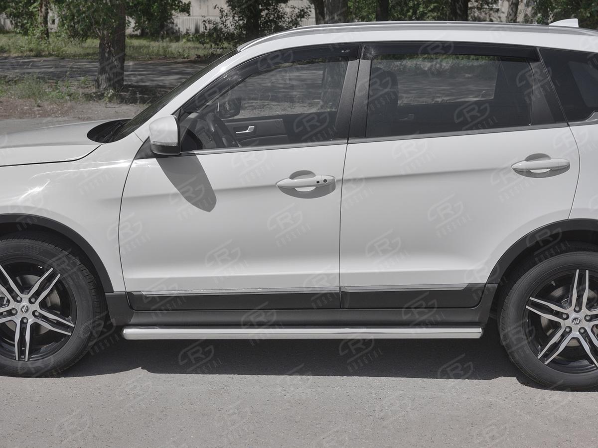 LIFAN X70 2018- Пороги труба d57 (вариант 3) LF7T-0032873