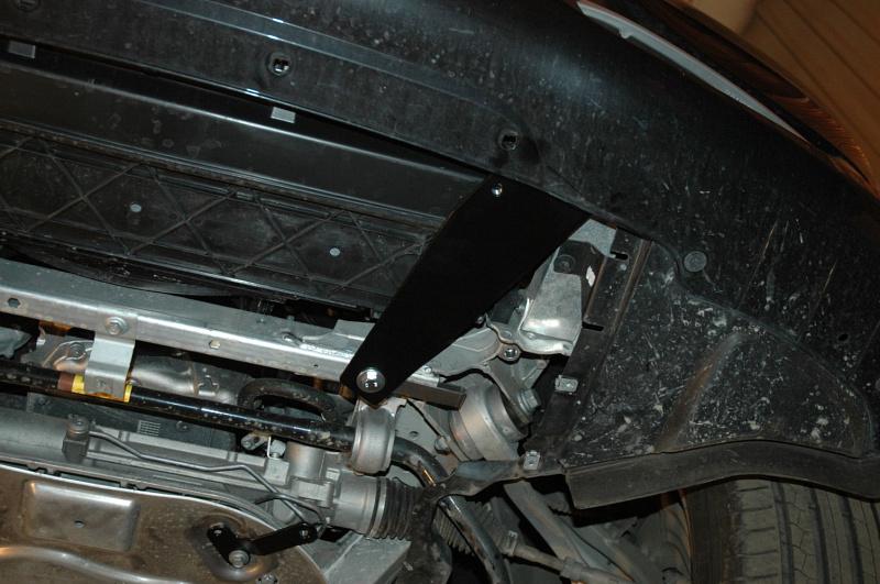 Защита радиатора и рулевой рейки для BMW GT установка на пыльник 2009 - 2017, V-3.0D, AT, Sheriff, алюминий 5 мм, арт. 03.2297