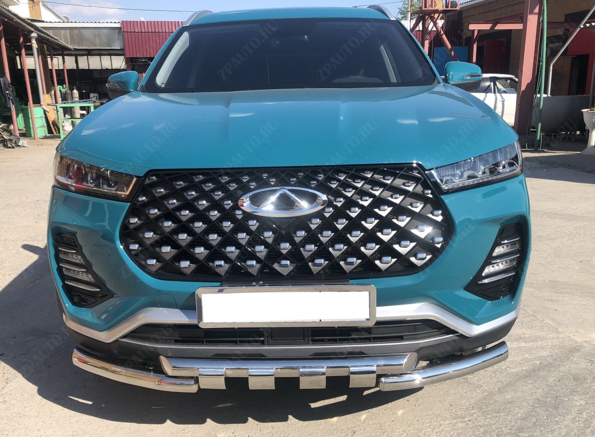 Защита переднего бампера G для автомобиля CHERY Tiggo 7 Pro 2021 арт. CTGP.7.21.05