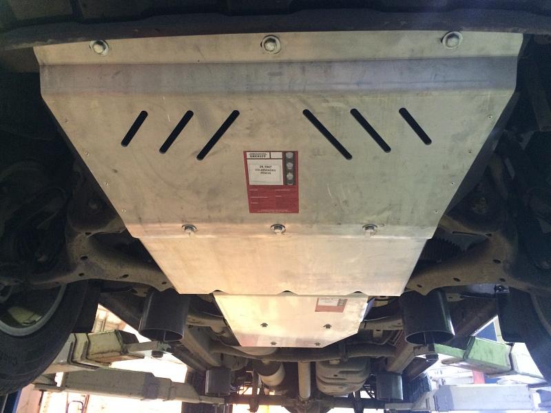 Защита картера для VOLKSWAGEN Amarok  2010 - 2015, V-2.0 TD MT/ AT, Sheriff, алюминий 5 мм, арт. 26.1947