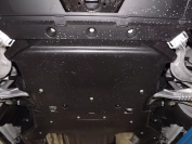 Защита  картера и кпп  для Range Rover Velar 2017-  V-2,0AT , ALFeco, сталь 2мм, арт. ALF4404st-1