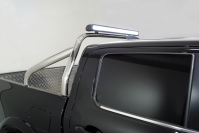 Защита кузова 75х42 со светодиодной фарой для автомобиля Great Wall POER 2.0TD 4WD 2021- арт. GRWALPOER21-25