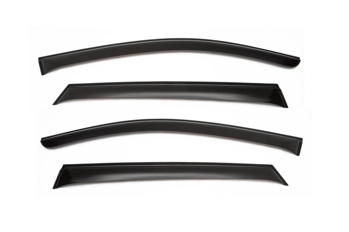 Дефлектор окон (НАКЛАДНОЙ скотч 3М) 4 шт. AUDI Q5 I (8R) 2008-2017 внедорожник