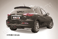 Уголки d57 Infiniti EX-35 (2007-2013) Black Edition, Slitkoff, арт. IN.EX007BE