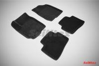 Ковры салонные 3D черные для Kia Cerato II 2009-2013, Seintex 71697