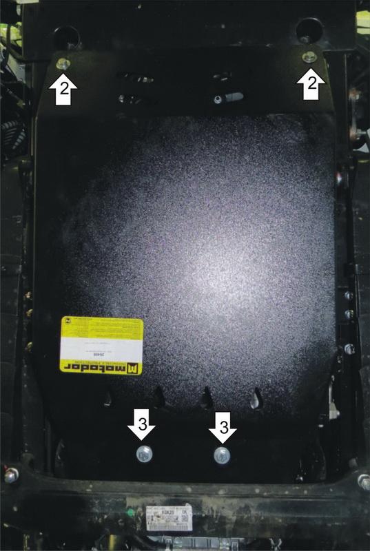 Защиты Грузовые Motodor (Радиатор), 2 мм, Сталь для Isuzu NMR 85H 2011- арт. 26406