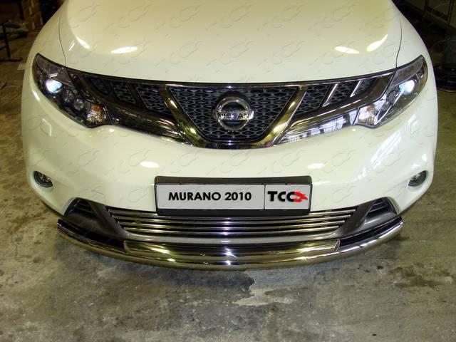 Решетка радиатора 16мм для автомобиля Nissan Murano 2010-2016, TCC Тюнинг NISMUR10-06