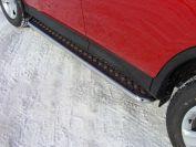 Пороги с площадкой 42,4 мм для автомобиля Toyota RAV4 2013-2015, TCC Тюнинг TOYRAV13-04