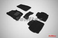 Ковры салонные 3D черные для Ford Mondeo 5 2015-, Seintex 86402