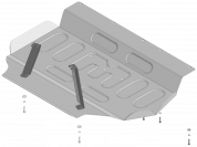 Защита алюминиевая Мотодор (Топливный бак), 4 мм,  Li L9  2024- арт. 349913