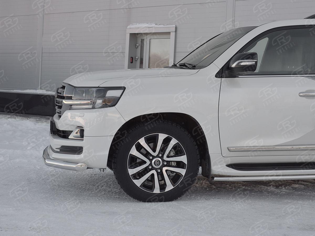 Защита переднего бампера d76 на Toyota Land Cruiser 200 2017 Excalibur, Slitkoff TLCZ-002902