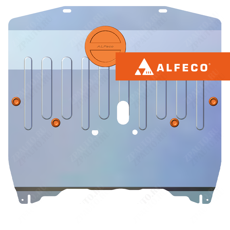 Защита  картера и КПП Chevrolet Equinox 2017-2023 V-1,5 FWD/4WD; 2,0 FWD/4WD , ALFeco, алюминий 4мм, арт. ALF0326al