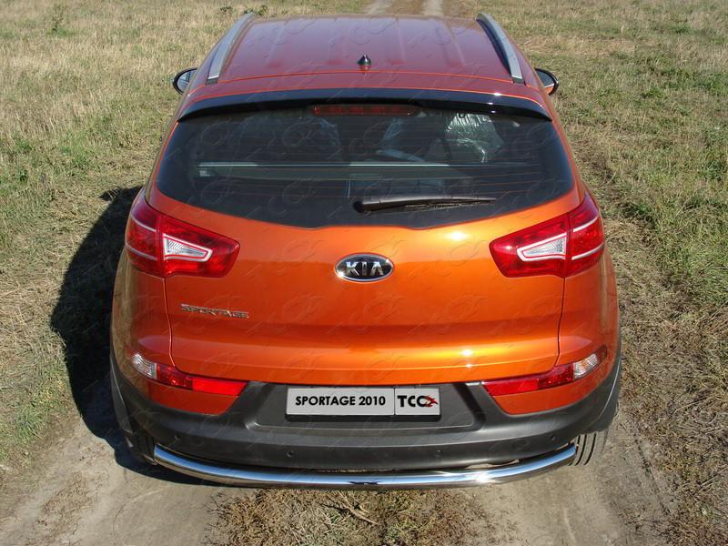 Защита задняя (центральная) 60,3мм для автомобиля Kia Sportage 2010-2014 TCC Тюнинг арт. KIASPORT10-05