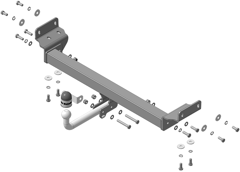 Фаркоп Omoda C7 2025-, тип шара A (оцинкованный), MOTODOR, арт. 99026-A