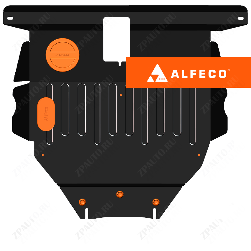 Защита  картера и КПП Toyota Corolla Runx (E120) 2001-2006 V-1,5;1,8 4WD , ALFeco, сталь 2мм, арт. ALF24118st
