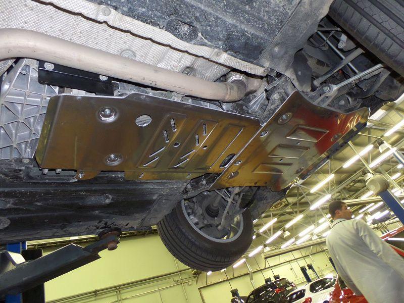 Защита КПП и РК для BMW X 3  2014 - 2016, V-2,0 АТ 4 wd, Sheriff, алюминий 4 мм, арт. 03.2972