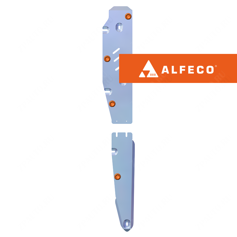 Защита  топливной магистрали Volvo XC90 2002-2014 V-all кроме V8 , ALFeco, алюминий 4мм, арт. ALF2719al