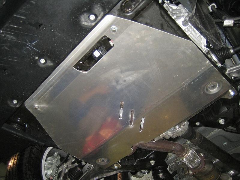 Защита картера и КПП для CADILLAC SRX  2010 - 2016, V-2.8 ; 3.0, Sheriff, алюминий 5 мм, арт. 04.1922