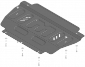 Защита стальная Мотодор (Радиатор), 2 мм,  KGM Rexton  2023- арт. 72804