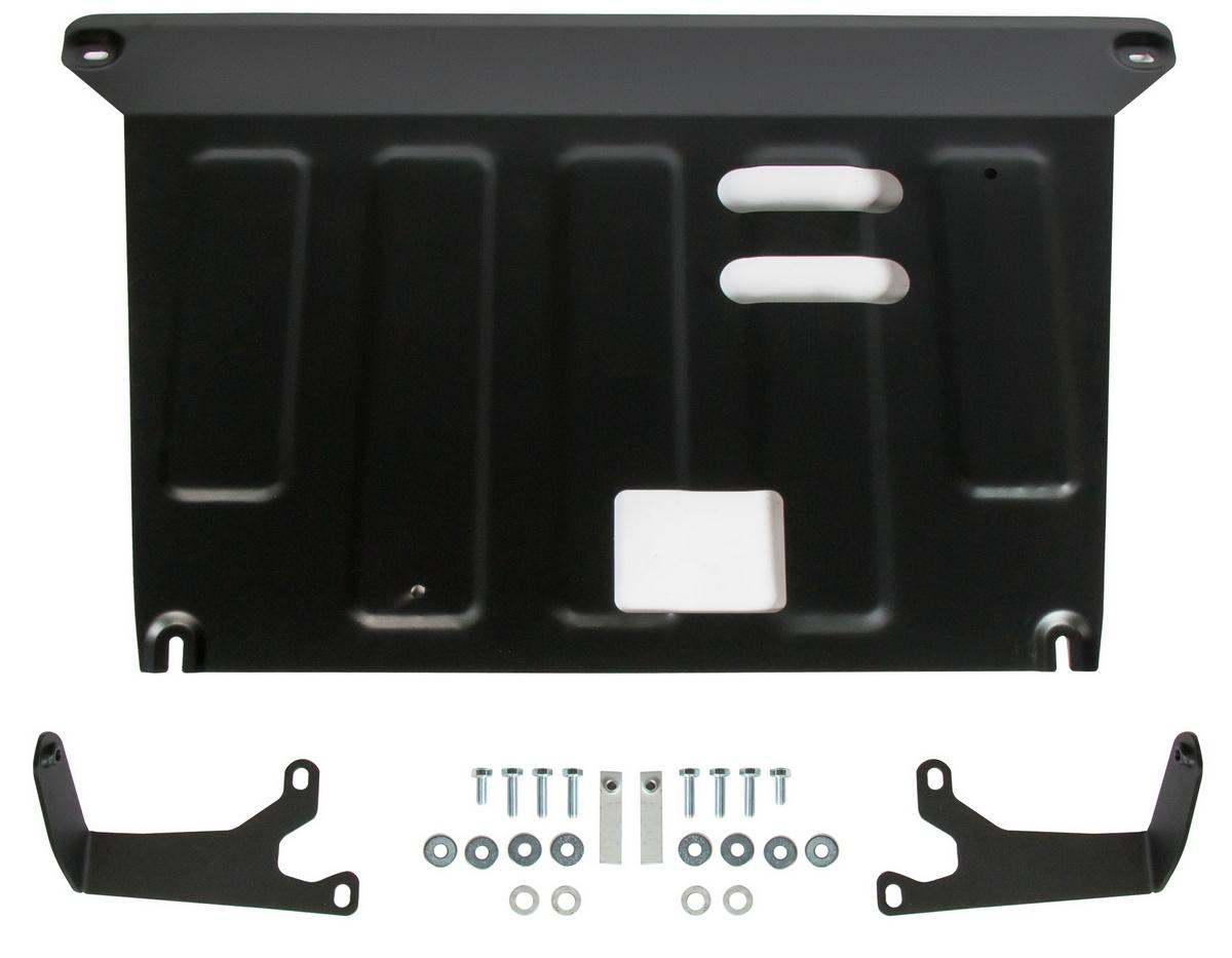 Защита картера и КПП AutoMax для Kia Seltos FWD 2020-н.в., сталь 1.5 мм, с крепежом, AM.2850.1