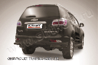 Уголки d57 черные Chevrolet Trailblazer (2012-2016) , Slitkoff, арт. CHTB12-017B