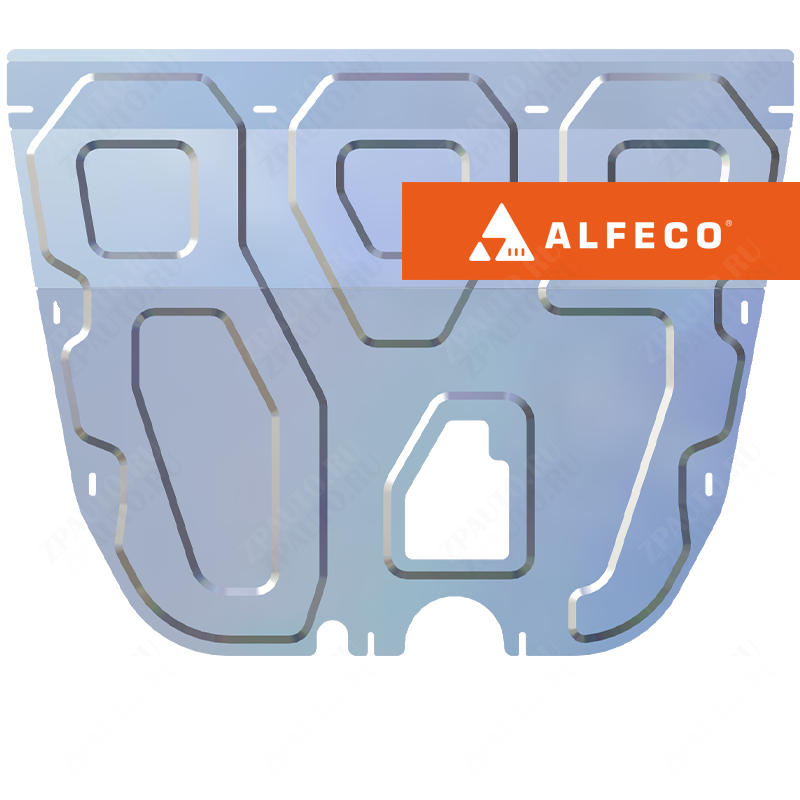 Защита  картера и КПП GAC М8 2024- V-2,0 FWD , ALFeco, алюминий 4мм, арт. ALF4904al