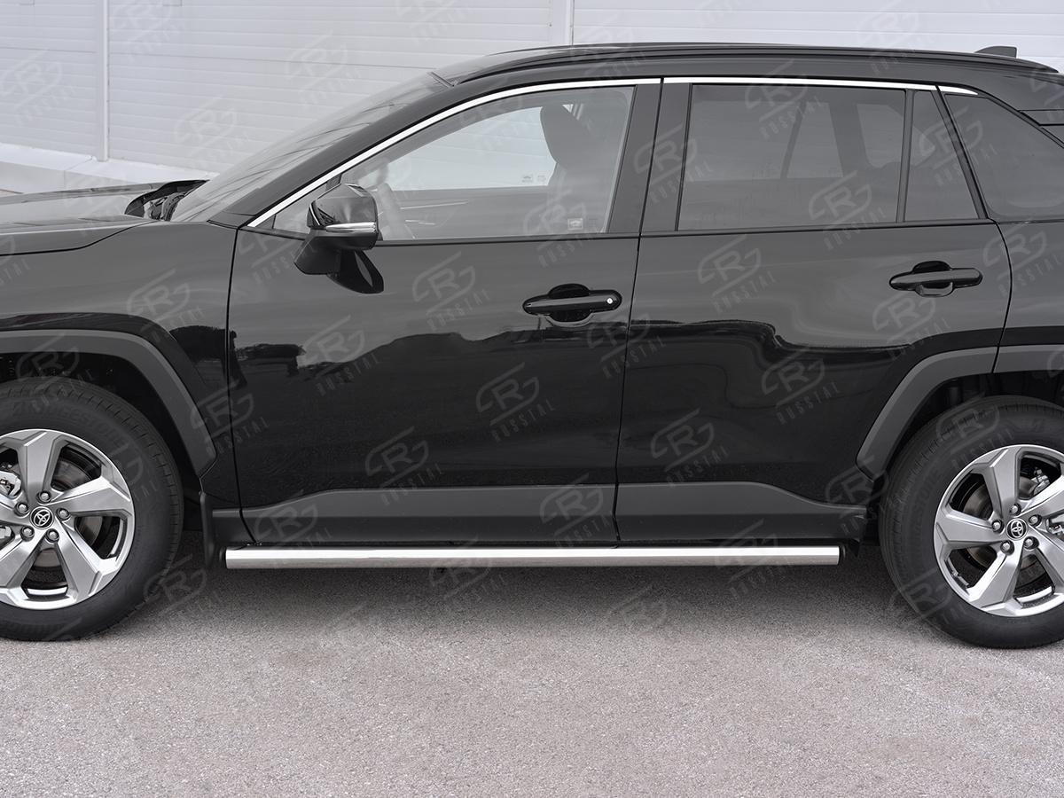 TOYOTA RAV4 2019-  Пороги труба d57 (вариант 2) TR4T-0033662, Slitkoff