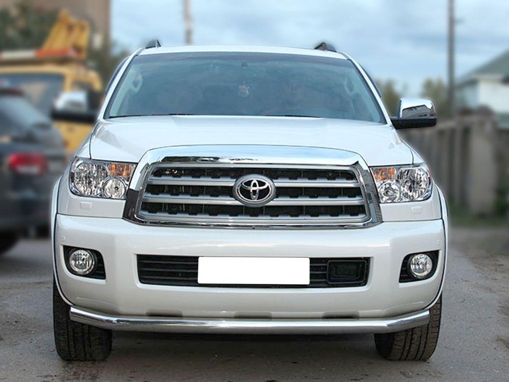 Дуга передняя по низу бампера d-76 для Toyota Sequoia 2007, Технотек TOYS09_1.1
