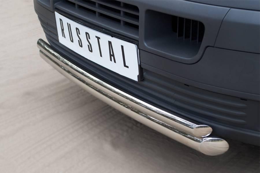 Защита переднего бампера d57/42 для Volkswagen Transporter kasten 2003, Slitkoff VTRZ-000601