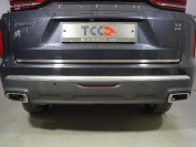 Накладка на заднюю дверь (лист шлифованный) для автомобиля Exeed VX 2.0L 4WD 2021-,TCC Тюнинг ,арт. EXEEDVX21-10