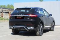 Защита заднего бампера d42 скоба Haval F7 F7x (2019-2023) , Slitkoff, арт. HavF7010
