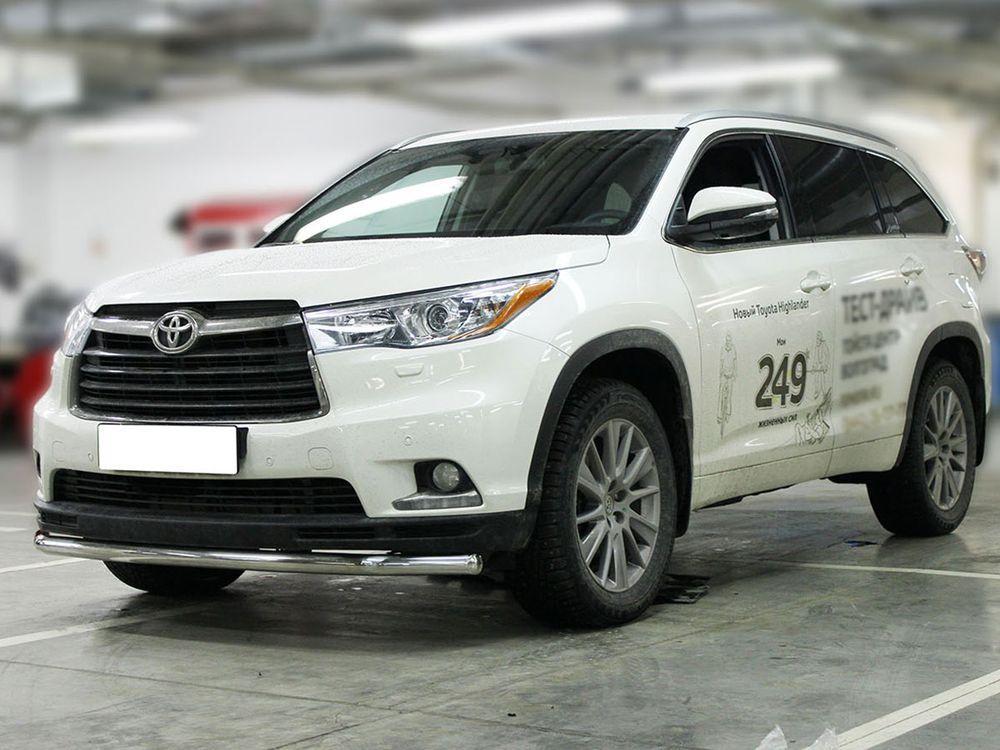 Дуга передняя низкая d-60 одинарная радиусная для Toyota Highlander 2013, Технотек HYG_2014_1 HYG2014_1