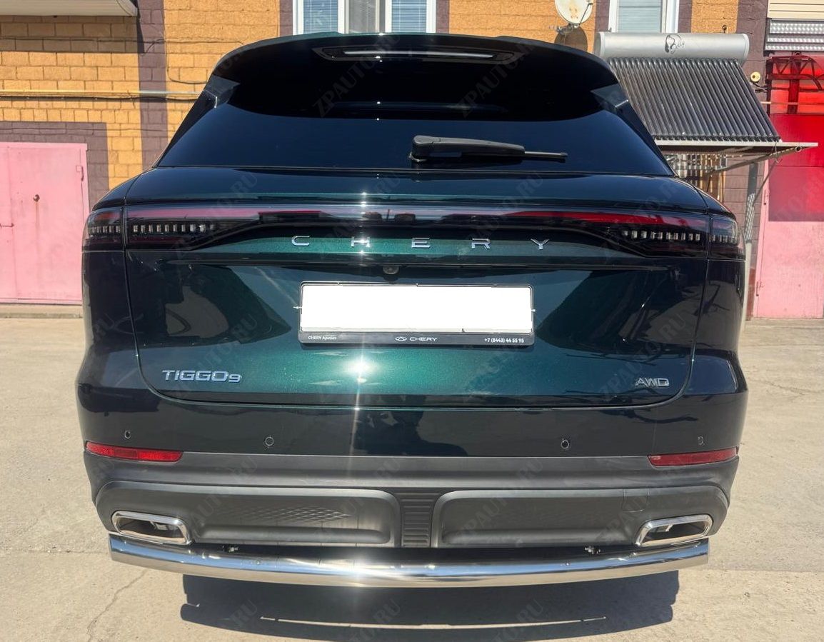 Защита заднего бампера для автомобиля Chery Tiggo 9 2024 арт. CHTG.9.24.11