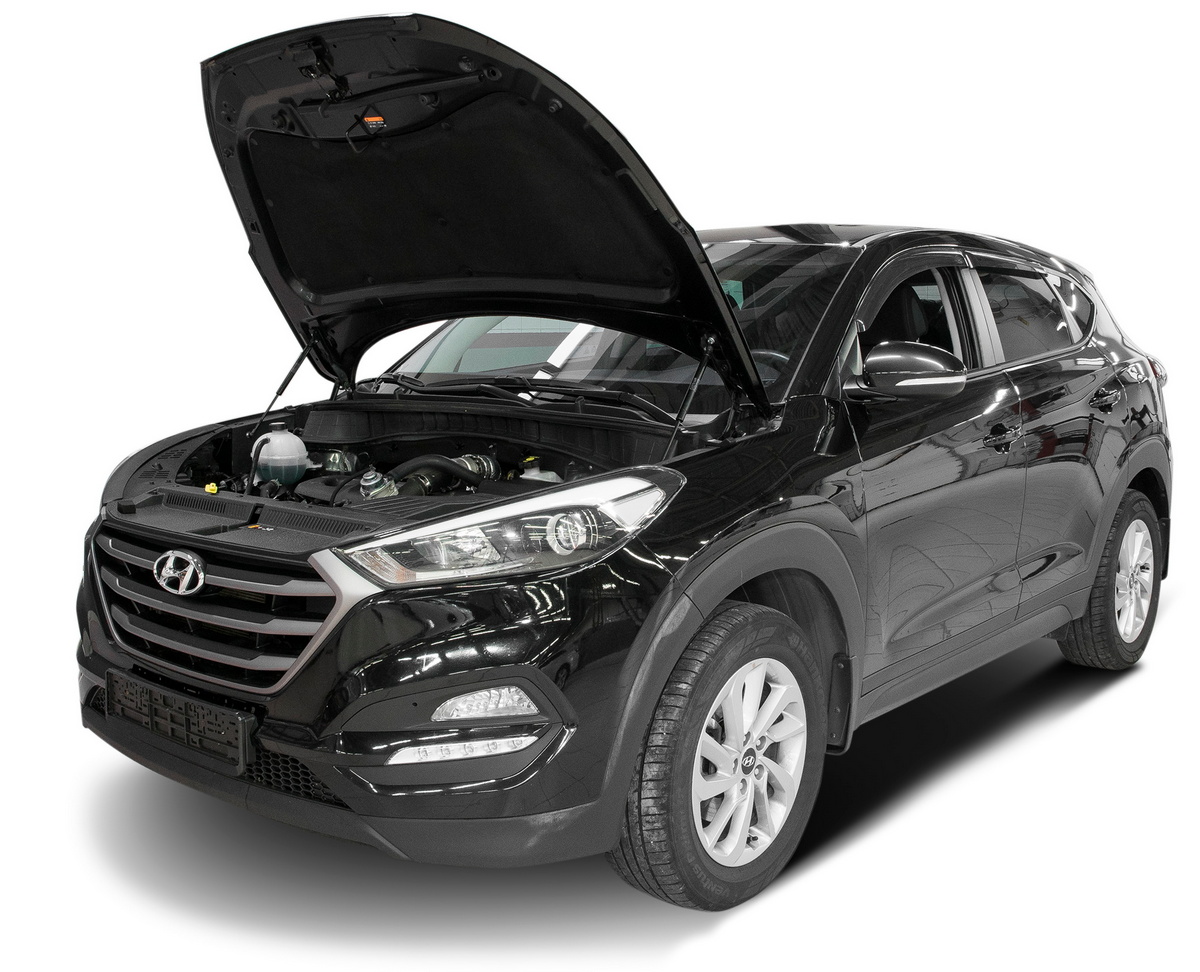 Амортизаторы капота АвтоУПОР (2 шт.) Hyundai Tucson (2015-2018;2018-2020), Rival, арт. UHYTUC011
