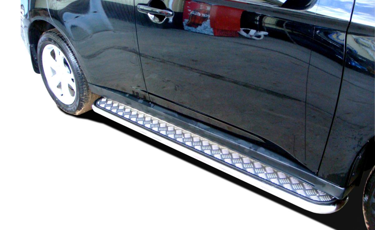 Пороги с накладным листом d53 для Mitsubishi Outlander 2014, MSO.14.41, Россия