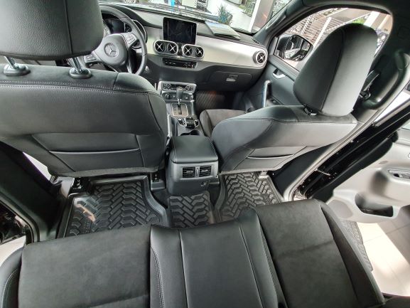 Ковры модельные (высокий борт) для Mercedes-Benz X-Class (2017-) (3D с подпятником), Элерон, арт. 62511